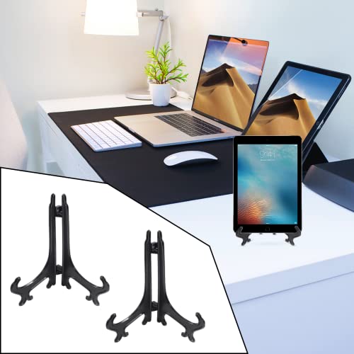Zorfeter 30 Pcs 3 Inch Black Mini Easel Card Stands or Photo Holder, Displays Pictures/Photos, Artworks, Posters, Small Boards - color: Black, size: 3 Inch 30pcs