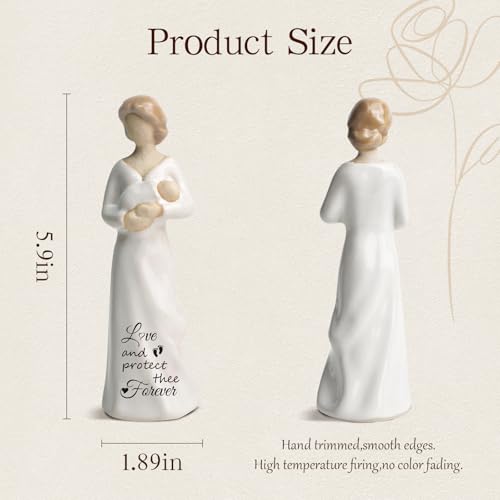New Mom Gifts, Pregnant Women Figurines(White) - color: Sy0040