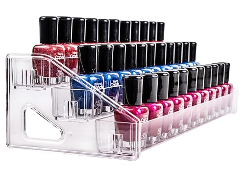 Pero Pero Nail Polish Organizer Acrylic Display Rack for Nail Polish Holder Sunglasses Organizer Essential Oils Holder Clear Eyeglasses Display Case Makeup Organizer - style: 7Layers 2Set