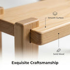 2Pack Solid Pine Wooden Display Stand, Easy to Assemble Foldable Food Rack for Fruits, Desserts and Snacks, Perfect for Parties, Restaurants, Cafes, Camping, Hotels and Wedding Table Decor
