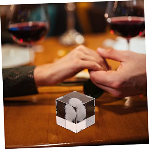 LIFKOME Cloud Crystal Ornament for Home Decor Elegant Table Decoration for Living Room Bedroom Office for Valentine Day