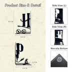 H&P Decorative Bookends – Modern Kids Book Stopper for Shelves, Nook Desk Accessories, and Home Decor