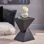 Christopher Knight Home Jerod Light-Weight Concrete Accent Table, Black - color: Black