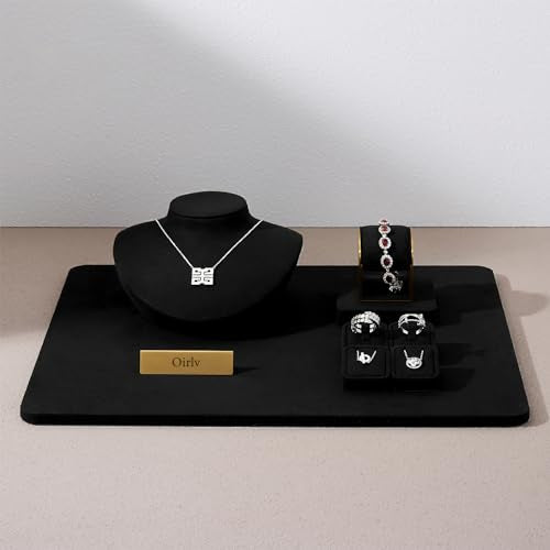 Oirlv Microfiber Ring Display Stand, Compact Jewelry Holder for Retail & Home, Part of a Complete Jewelry Display Set - style: TT16501