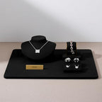 Oirlv Microfiber Jewelry Display Base, Large Foundation Pad for Complete Showcase Sets - style: TT16507