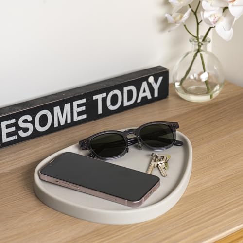 MONEST Avocado Jewelry Tray (Gray), Ring Dish, Trinket Tray, Key Dish, Nightstand Organizer