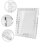 kitCom 8x10Inch Crystal Wedding Frame of Keepsake Photo Frames, Crystal Picture Frames with Sparkling Design, Tabletop Display Decor Frame(Fit 8x10 Max Photos), Clear with Gift Box - size: 8 x 10 inch