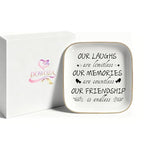 Birthday Gifts for Women, Unique Birthday Friendship Christmas Gift for Female Friends, Her, BFF, Girls | Our Friendship is Endless Trinket Tray for Best Women Friend - style: Friendship is endless