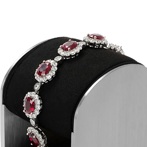 Oirlv Gold Metal & Microfiber Bracelet Display Stand, Luxury Jewelry Holder, Part of a Complete Jewelry Display Set - style: TT16505