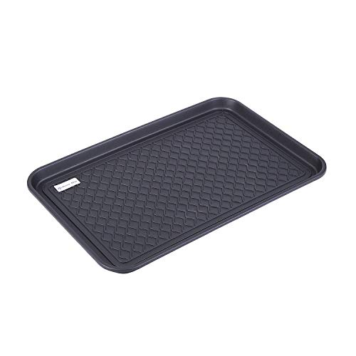 Multi-Purpose Boot Mat, Shoe Mat, Pet Bowl Tray, Waterproof for Indoor and Outdoor Floor Protection, 24" x 15"/2 Pack - size: 24x15"*2 pack