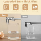 TBWIND 6Pcs Glass Cylinder Vases for Centerpieces, 6" x 4.7" Wide Mouth Flower Vase Hurricane Glass Candle Holders, Clear Vases Bulk with 2 Floral Tapes for Floating Candles Wedding Party Home Decor - size: 6" x 4.7" Wide Mouth - 6pcs