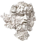 Design Toscano Bacchus, Grape Harvest Wine Greek Greenman Face Wall Sculpture, Medium, 12 inches tall, Cast Stone Resin, Antique Stone Finish - size: Medium, 12 Inch