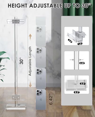 Adjustable Tabletop Acrylic Easel Stand for Picture Frames & Photo Display – Art Easel, Holds Frames up to 30" H, Perfect for Table Decor, Wedding Sign, Artwork Holder - size: 1-Pack, 30"H