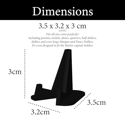 Pineapple Coin Display Stands Holder, Challenge Coin Display Stand, Small Easel Stand, Holder Stands for Challenge Coins, Medal, Poker Chip, Collectors (10 Pack)