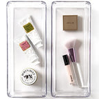 BINO | Oblong Plastic Drawer Organizer Bin, 2-Pack | THE ARTISAN COLLECTION | Multi-Purpose | Durable | BPA-Free | Desk, Vanity, Bathroom & Makeup Drawer Organizer
