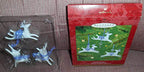 Hallmark Graceful Reindeer Ceramic Sculpture - White, Blue - Nature And Outdoors - Classic, Traditional
