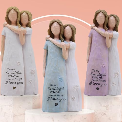 Birthday Gifts for Mom, Valentines Day Gifts for Mom, Mother of The Bride Gift, Sculpted Hand-Painted Figurine - color: Blue