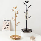 Branch Jewelry Rack Organizer for Ring Earrings Necklace Bracelet,Suitable for living rooms, bathrooms,offices,etc. - color: E Black