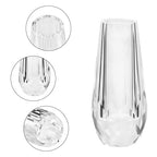 Crystal Flower Bud Vase Decorative Vase for Home or Dinner Table Outline Dimensions W3.1 x H7.1 with Gift Box - size: 8x18cm