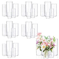 30pcs Glass Vase Cylinder Vases for Centerpieces Small Flower Glass Vases Home Decor Centerpiece Table Clear Flower Vase Decorations for Wedding＆Holiday 4,6,7.5,8,10 Inch Tall - size: 30Pack-4+6+7.5+8+10Inches