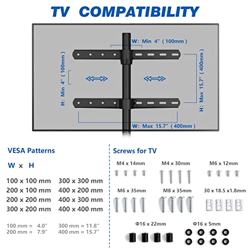 Rfiver Artistic Easel TV Stand, Height Adjustable & Swivel 100° Tripod TV Stand for 32-65 Inch LCD LED Flat Panel Curved Screen TVs up to 77 lbs, Portable TV Mount for Bedroom, Living Room, Studio - color: Walnut