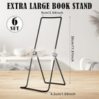 6 Pack Large Metal Book Stand for Display Adjustable Display Holder Easel Collector Stand for Home Office Back to School Books Frames Comic Plates Album CD Magazine (11.8 Inch) - size: 11.8 Inch