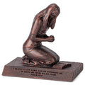 Lighthouse Christian Products Praying Woman Seeking God Bronzelike Finish 4.5 x 2.75 Cast Stone Mounted Sculpture - style: Woman