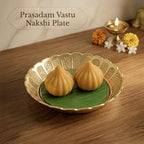 Shubhkart Solid Brass Decorative Nakshi Plate Set for Puja, Decoration & Diwali Gifting (Large 11 cm, Pack of 3, Solid Brass) - size: Large (Pack of 3)