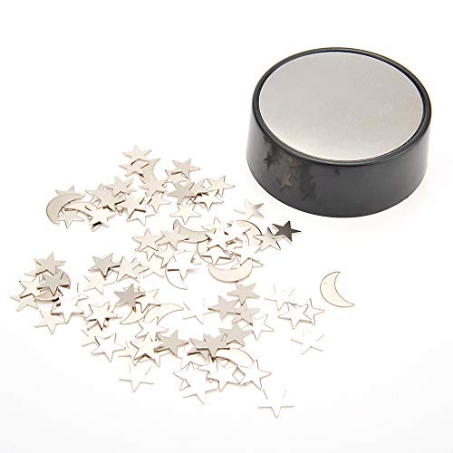 PowerTRC Magnetic Desktop Sculpture (Moons and Stars) | Mini Magnetic Art Decoration for Desktop | Fun Stress Relief Office Gift - style: Minimalist