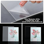 Jetec 30 Packs 8.5 x 11 Acrylic Sign Holder Clear Plastic Frames Acrylic Display Stands Vertical Slanted Back for Displaying Signs and Menus