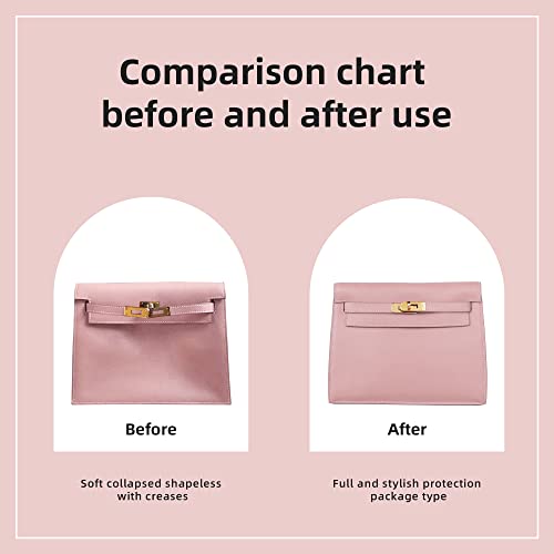 DGAZ Silk Purse Organizer Insert For Hermes Kelly Danse 22 bag，Silky Smooth Bag Organizer，Luxury Handbag & Tote Shaper（Pink，22） - color: Pink