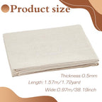 FINGERINSPIRE 2 PCS Pottery Linen Cloth 63x39 inch (Ivory White) - Linen Fabric Tablecloth Clay Sculpture Tool for Ceramic Art DIY Crafts