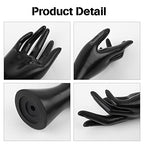 Framendino, Female Mannequin Hand Jewelry Display Holder Stand for Bracelet Necklace Ring Plastic (Black, 2 Pack) - color: Black, size: 2 Pack