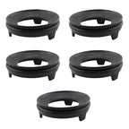 HJGarden 5PCS Black Stone Egg Sphere Holder Tray Crystal Ball Display Base Stand Holder Sculpture Ball Egg Display Stand Ostrich Egg Tray Base Pedestal Stand Goose Egg Stand Holder