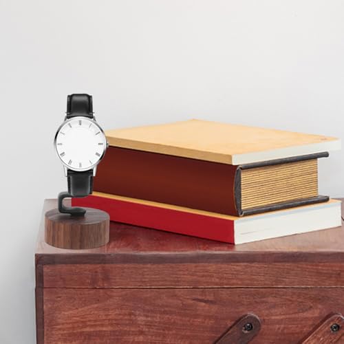 BESPORTBLE Watch Display Stand, Wrist Watch Display Holder Detachable Walnut Storage Rack for Men and Women, 4.09X1.87 inch