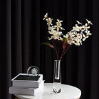 kitCom Series Crystal Vase, Flower Vase, Suitable for Home Decor, Wedding or Gift - 8.3 Inch Luxury Crystal Flower Vase - size: 8.3×2×2 inches