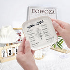 Catholic Christian Ring Tray Gifts , Ceramic Jewelry Dish with Bible Verses – Inspirational Keepsake Gift for Women & Girls, Perfect for Baptism, First Communion or Confirmation - style: Christian Gifts