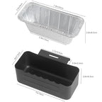 Drip Tray for Blackstone Griddles - Heavy Duty Grease Catcher Fits 17, 22, 28, 30 & 36 Inches, Includes Cup & 10 Disposable Liners, Easy Cleanup - color: Drip Tray+10pc Aluminum foil box
