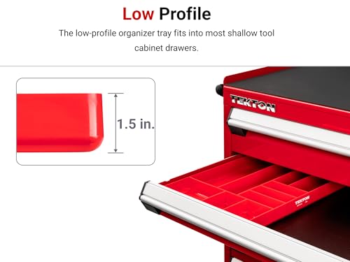 TEKTON 10-Compartment Organizer Tray (Black) | OTD11110 | Made in USA - color: Black, size: 10-Compartment