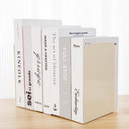Metal Book Ends Bookend for Shelves Book Holder - color: Beige