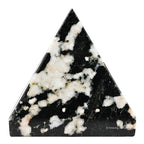 Amazing Gemstone Black & White Tourmaline Pyramid Crystal Healing Stones - 2" Great Pyramid Figurine of Natural Stone Pyramid for Meditation, Reiki, Chakra Balancing and Crystal Pyramids Grid - color: Black & White Tourmaline
