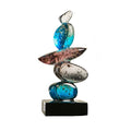 AWNR Resin Pebble Shape Sculpture Decor -Aesthetic Home Decor for Living Room, Office Desk, Shelf,Display,entryway,Housewarming Gifts