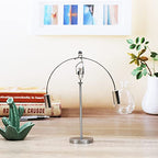 Sunnytech Unicycle Weightlifter Stainless Steel Physics Balancing Tumbler Kinetic Art Balance Toy Decompressive Science Psychology Home Offic Decor Desk Toy WJ143 - style: WJ143