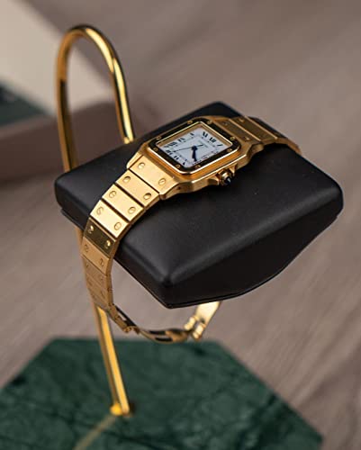 LYS&LYX Watch stand watch display stand watch holder watch Handcrafted watch holder (Green/Glod/Black) - color: green/glod/black