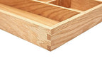 pandapark Wood Organizer Tray,Black Walnut,Desk & Drawer Storage Box (Oak Master-4) - color: Oak Master-4