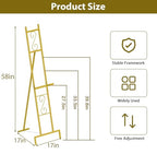 58''H Gold Easel Stand for Sign, Adjustable Welcome Wedding Sign Stand for Display with Chain Support, Heavy Duty Metal Poster Easel Holder for Party Painting, 17'' x 17'' x 58''H（1 Pack） - style: 1pack-Gold