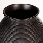 Signature Design by Ashley Hannela 12" Modern Distressed Polyresin Vase, Antique Brown - color: Dark Brown, size: 12 Inch