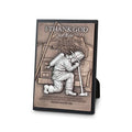 Lighthouse Christian Products Thankful Hammered Bronze Tone 8.75 Inch Cast Stone Sculpture Plaque Fireman - style: Fireman