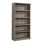 Sauder 5 Tier Book Shelf Wooden Bookcase Multipurpose Bookshelf for Home Office, Living Room, in Mystic Oak - color: Mystic Oak