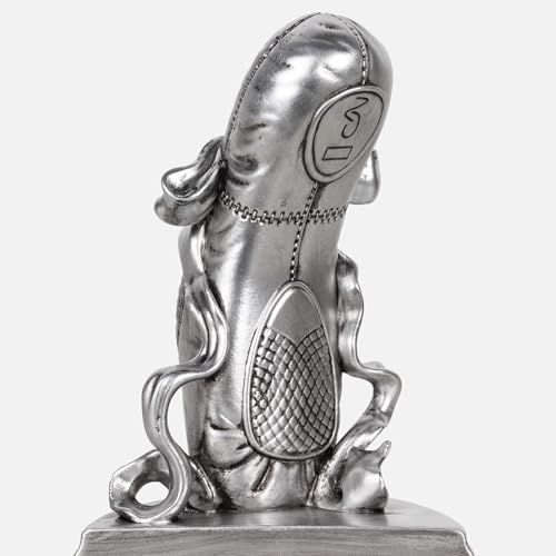 Bookends for Shelves, Ballet Slipper Decorative Bookends - Book Ends with Anti-Slip Pad for Book Lovers Dancers Heavy Book Holder for Home Office Decor (Silver) - color: Silver
